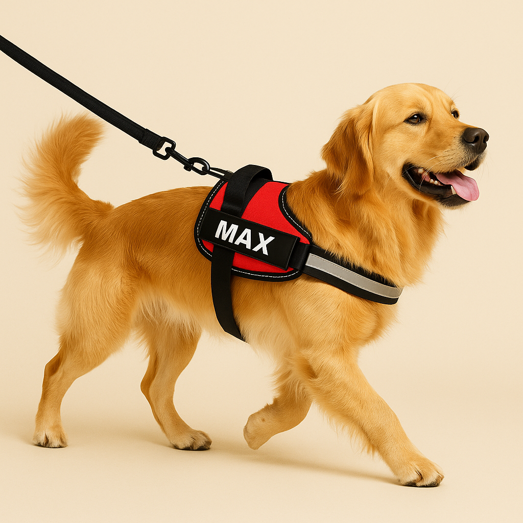 Personalized No Pull Dog Harness with Custom Name Tag